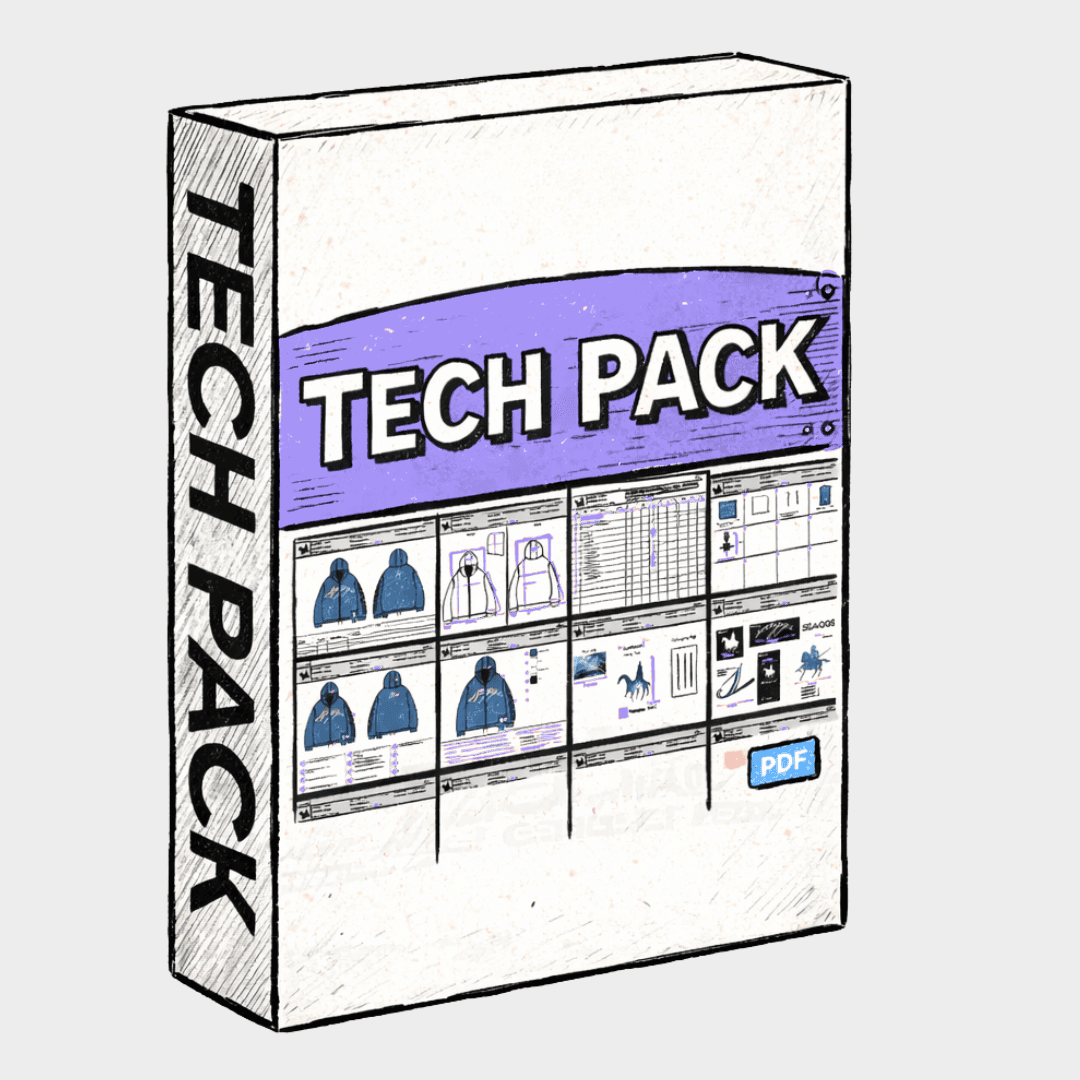 Tech pack illustration
